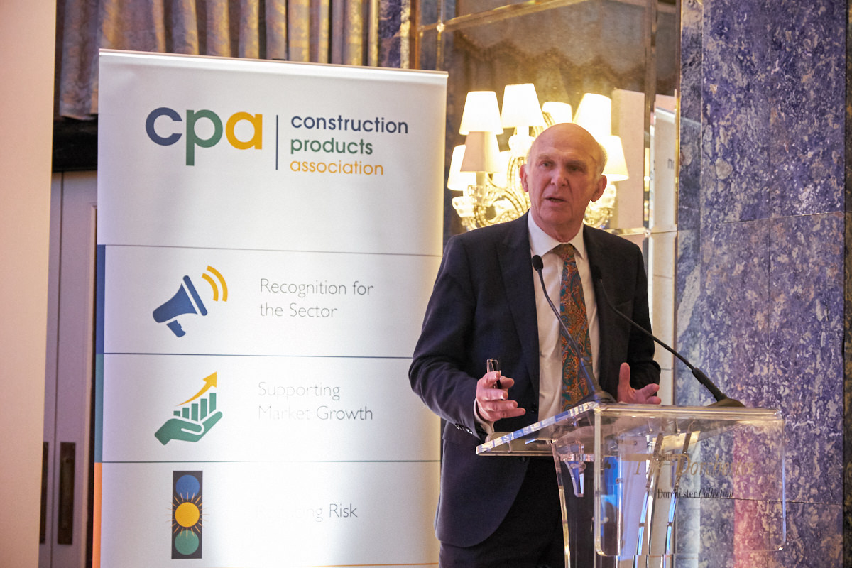 Sir Vince Cable photographed by a London event photographer