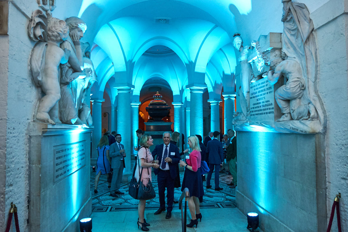 an event in the Crypt at St Paul's Cathedral